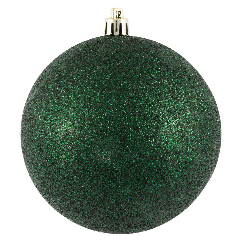 4" Midnight Green Ball Ornament. Pack of 6