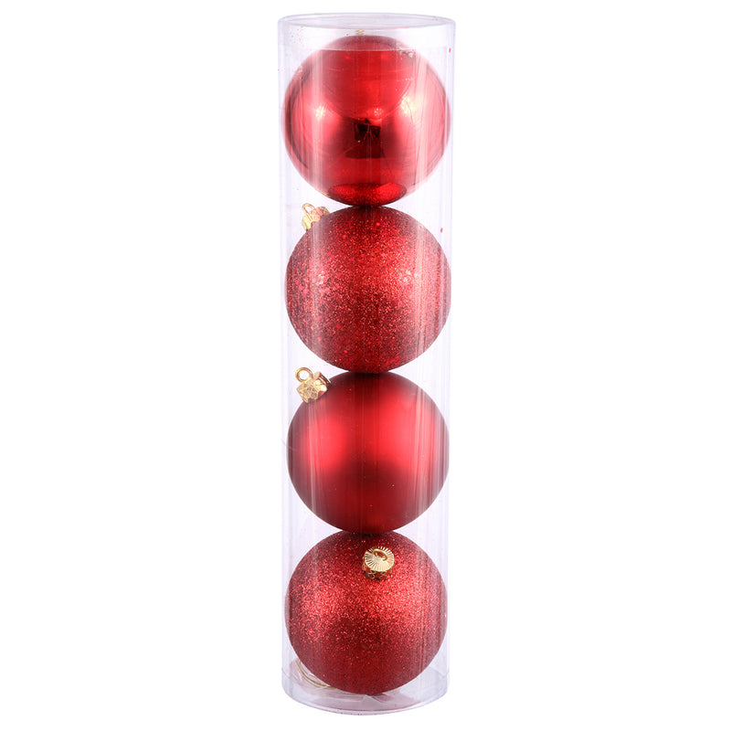 4.75" Red Ball Assortment Pack of 4