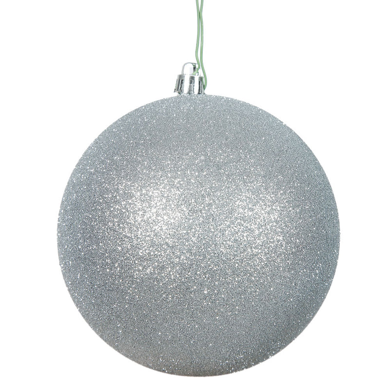 3" Silver Ball Ornaments Pack of 12