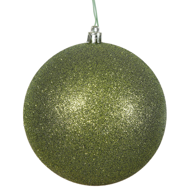 3" Olive Ball Ornament. Pack of 12