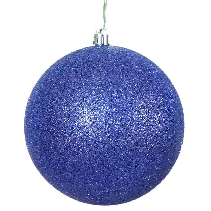 3" Colbalt Blue Ball Ornament. Pack of 12