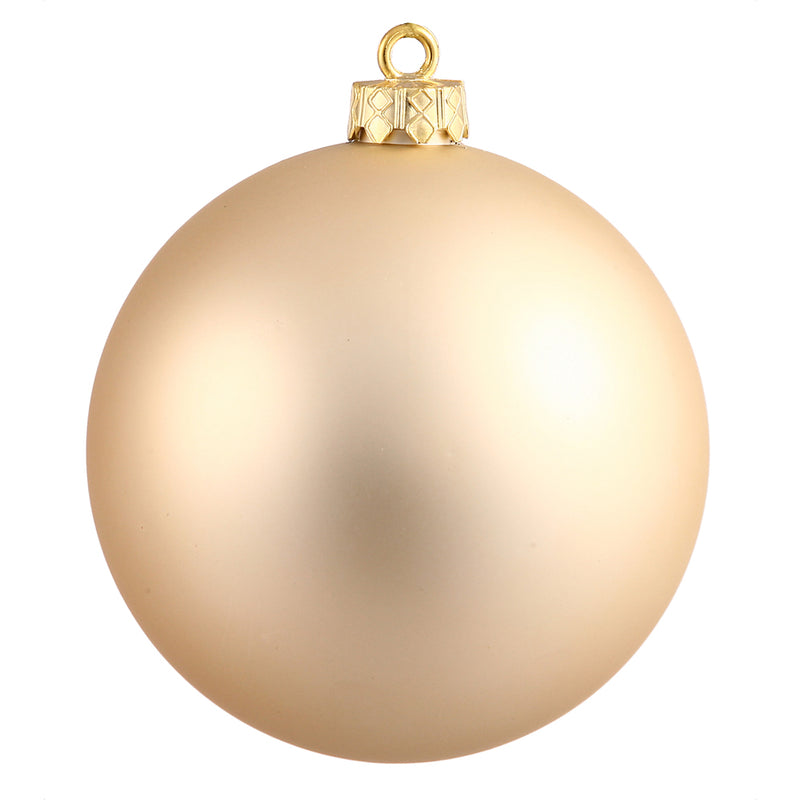 2.75" Champagne Ball Ornament. Pack of 12