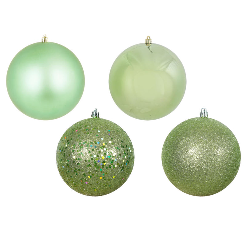 4.75" Celadon Ornament Assortment Pack of 4