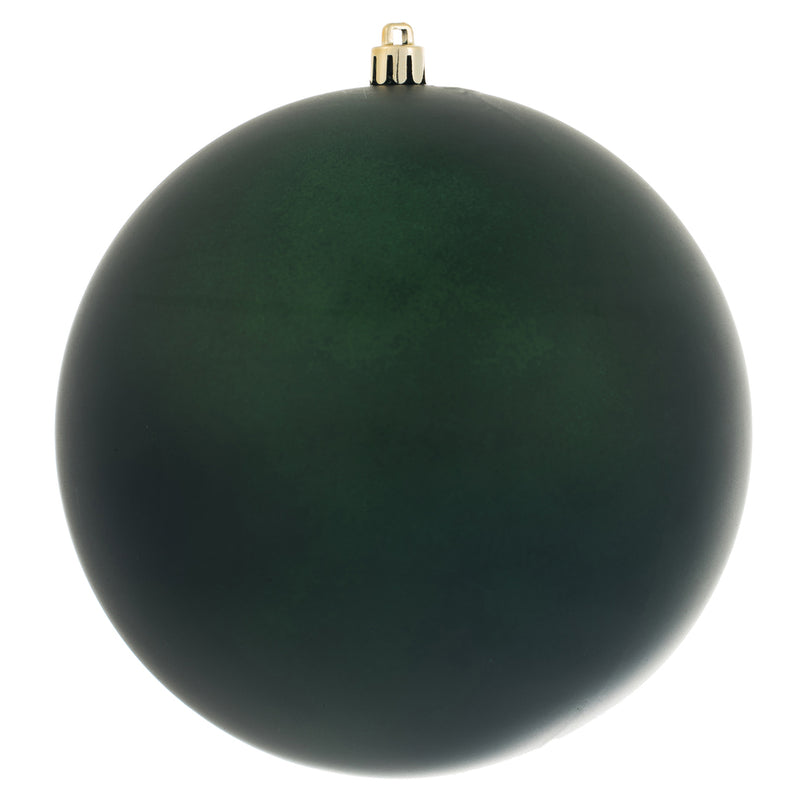 3" Midnight Green Ball Ornament. Pack of 12