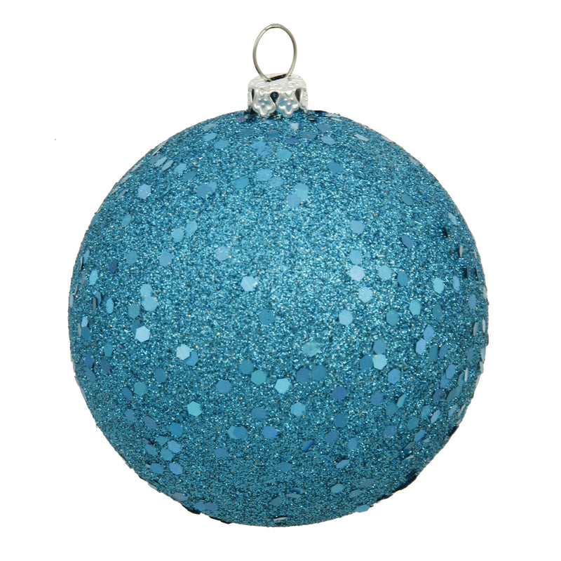 12" Turquoise Ball UV Drilled Cap