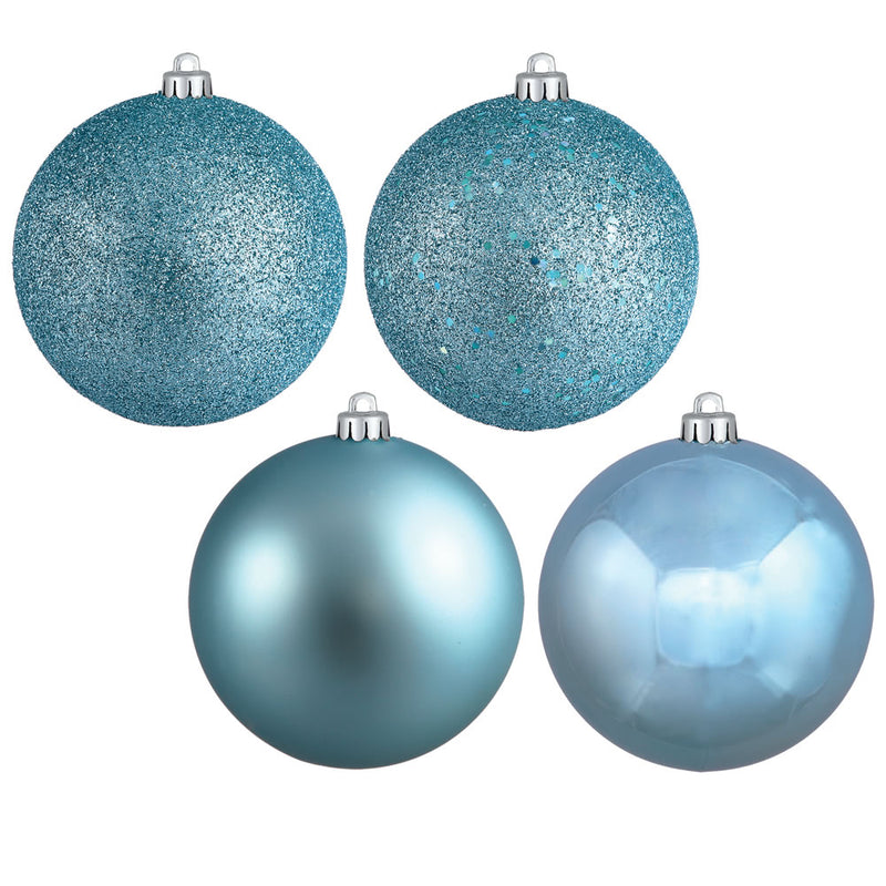 4.75" Baby Blue Ball Assortment Pack of 4