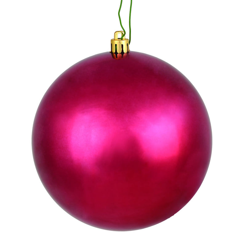 2.4" Berry Red Ball Ornaments. Pack of 24