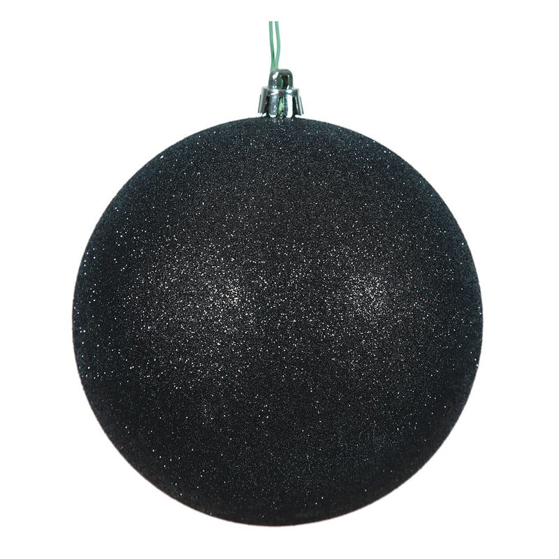 2.4" Black Ball Ornaments. Pack of 24