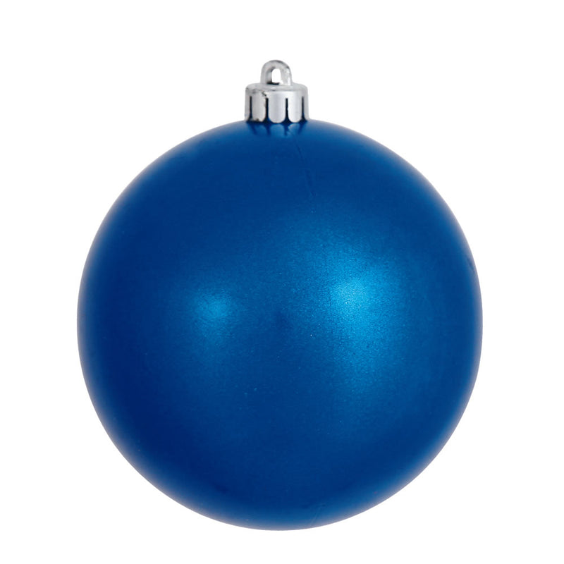 3" Blue Candy Ball Ornament. Pack of 12