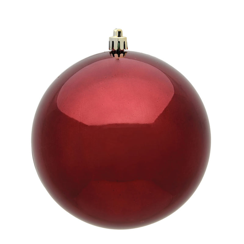 2.75" Burgundy Ball Ornaments. Pack of 12