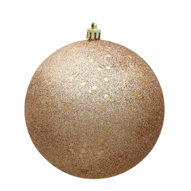 4" Cafe Latte Ball Ornament. Pack of 6