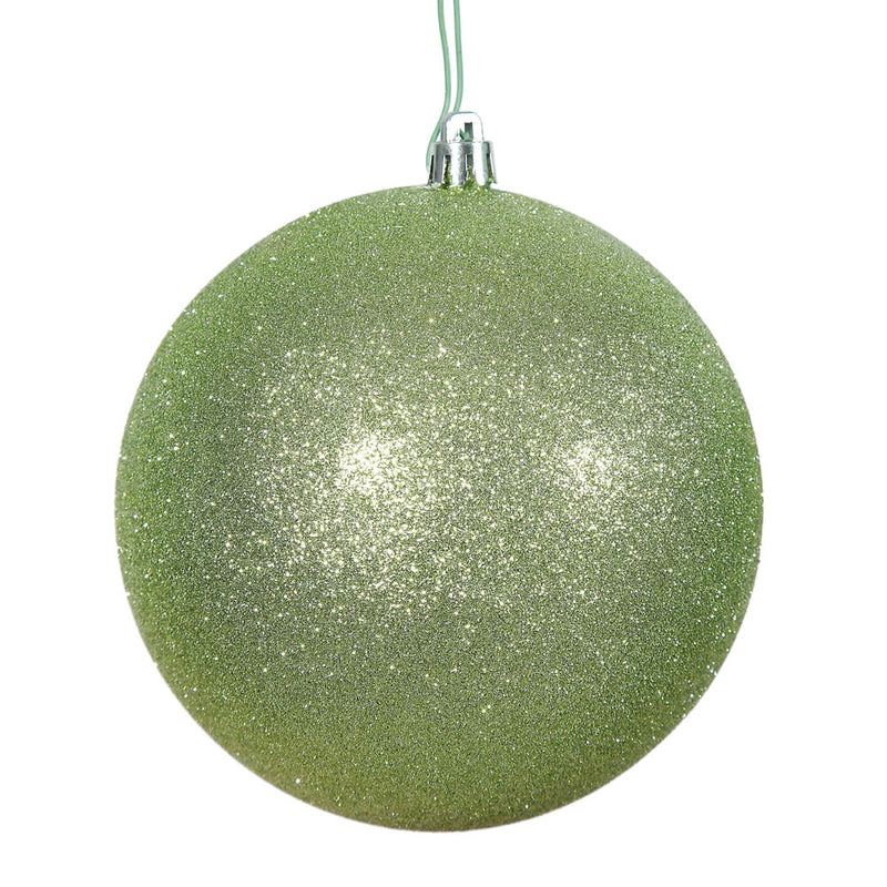 4" Celadon Ball Ornament. Pack of 6