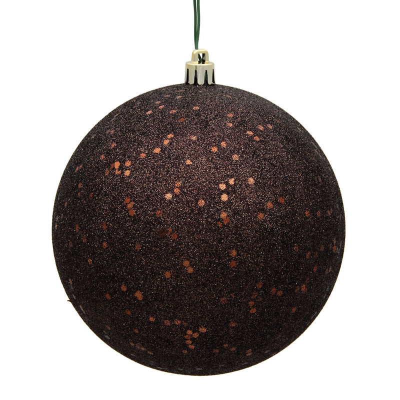 6" Chocolate Sequin Finish Ball