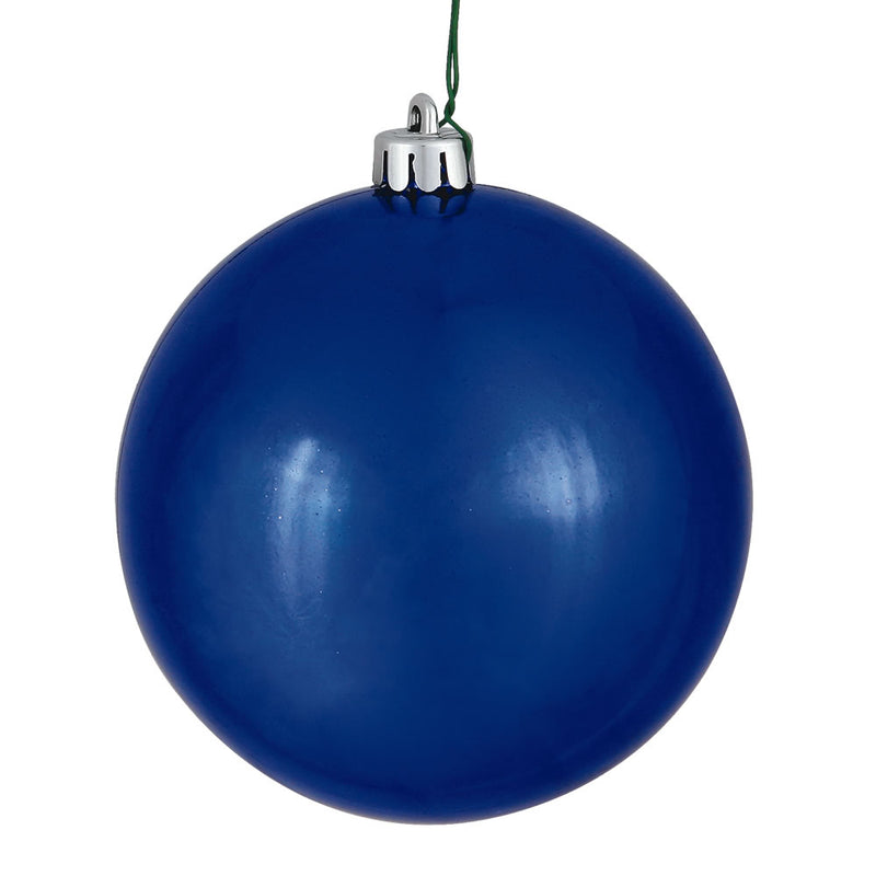 2.4" Cobalt Blue Ball Ornaments. Pack of 24