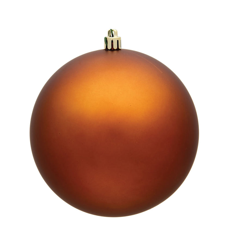 3" Copper Ball Ornament. Pack of 12