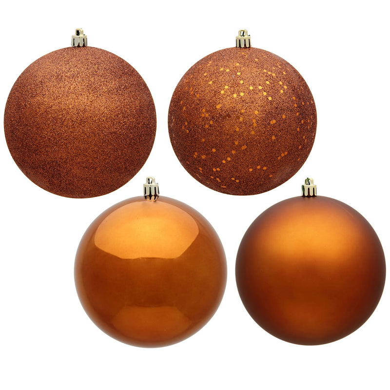 6" Copper Ball 4 Finish Pack of 4