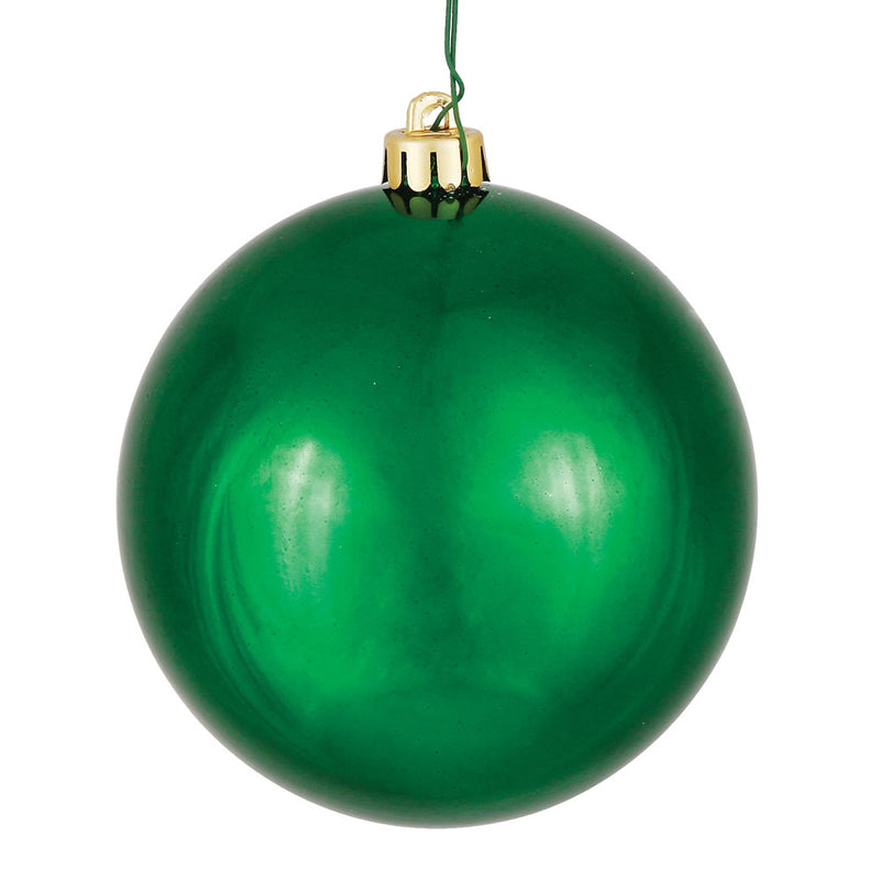 2.4" Emerald Ball Ornaments. Pack of 24