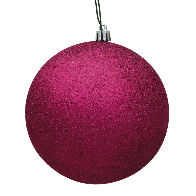 3" Fuchsia Ball Ornament. Pack of 12