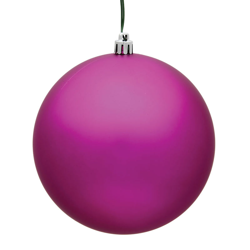 2.75" Fuchsia Ball Ornaments. Pack of 12