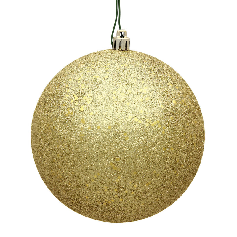 10" Gold Sequin Ball Drilled Cap