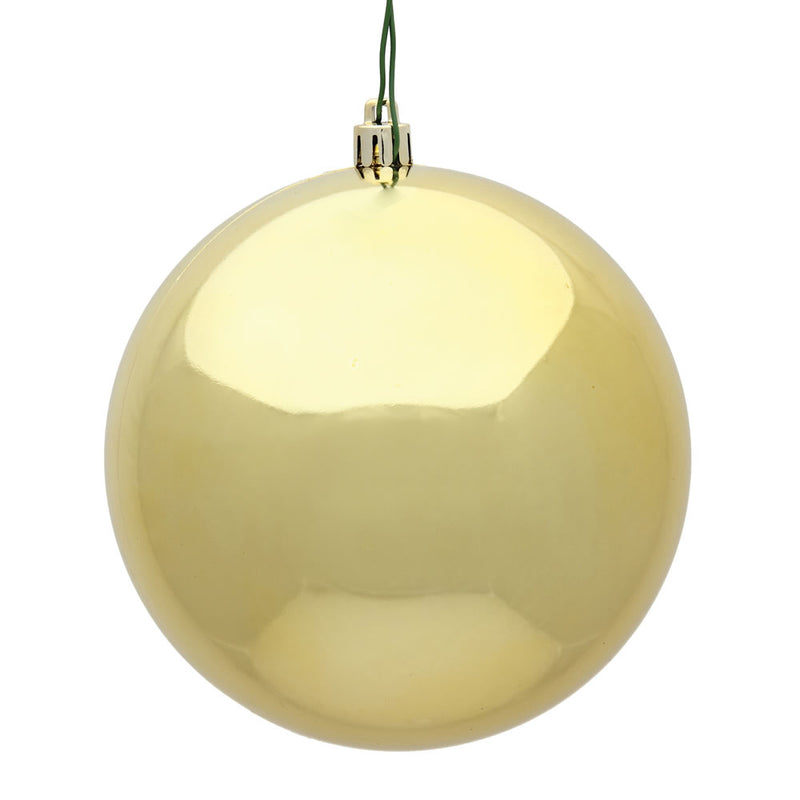 3" Gold Ball Ornament. Pack of 12