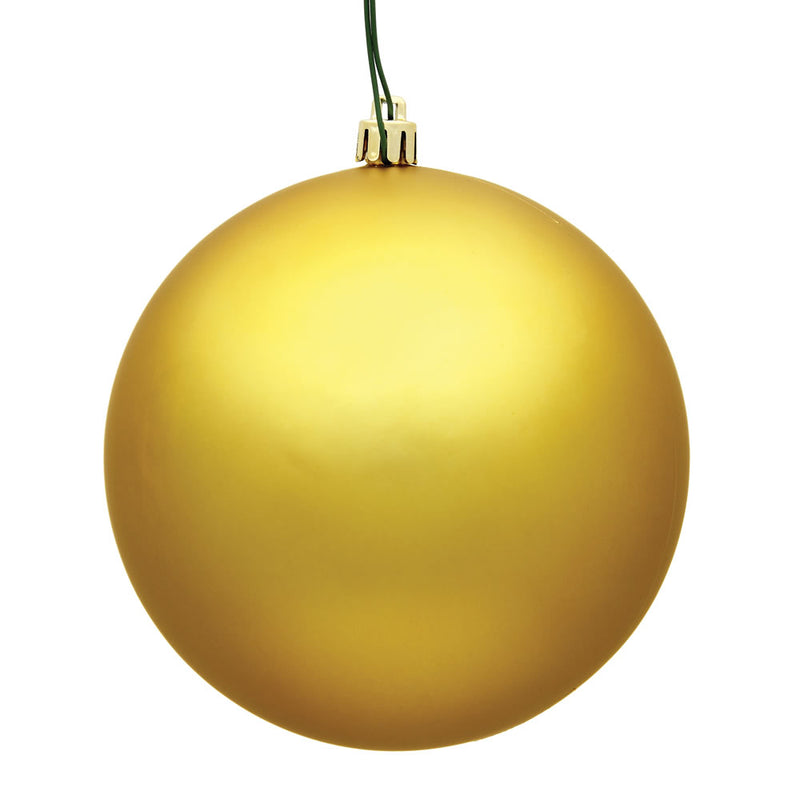 3" Honey Gold Ball Ornament. Pack of 12