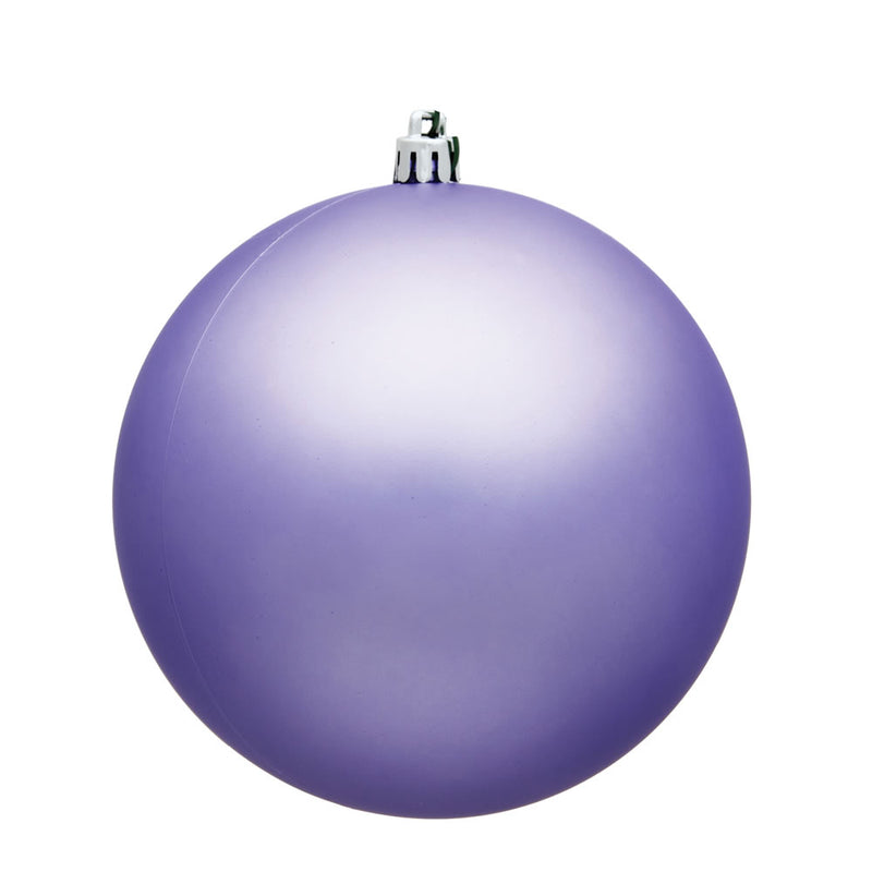 6" Lavender Matte Ball UV Drilled Pack of 4