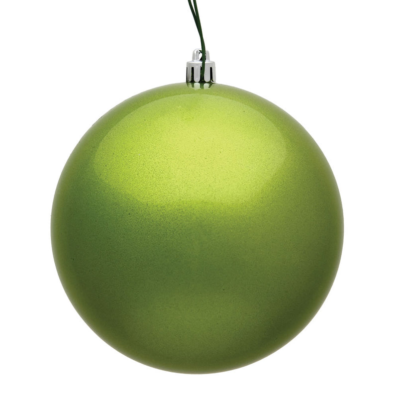 3" Lime Ball Ornament. Pack of 12