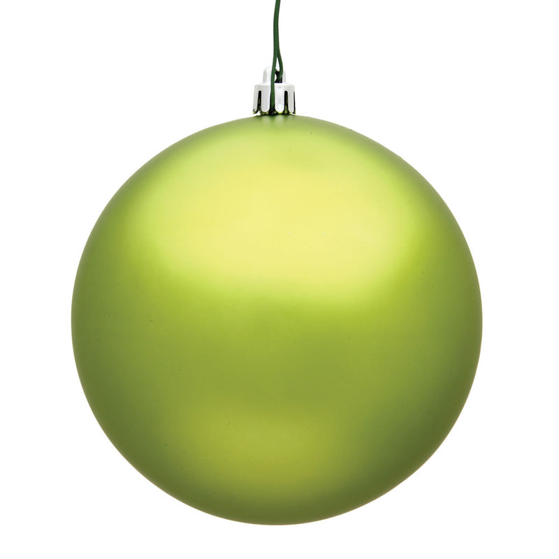 2.4" Lime Ball Ornaments. Assorted Pack of 24