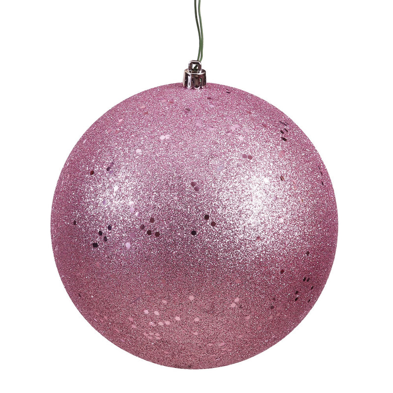 6" Mauve Ball UV Drilled Pack of 4