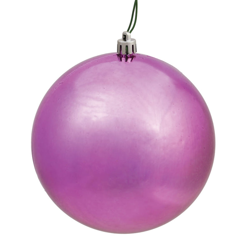 2.4" Mauve Ornaments. Assorted Pack of 24