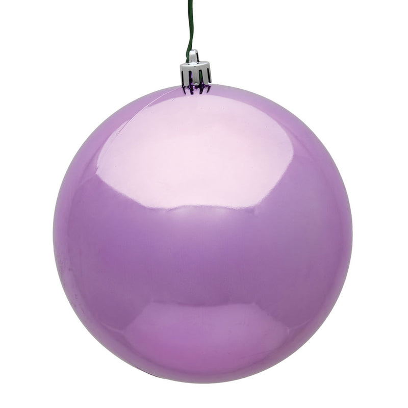 2.75" Orchid Shiny Ball Ornament. Pack of 12