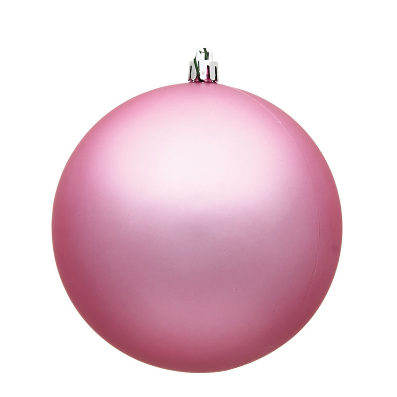 3" Pink Ball Ornament. Pack of 12