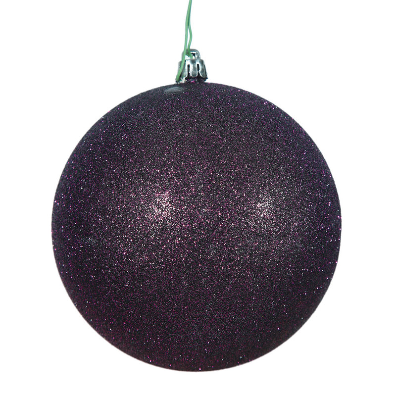 2.4" Plum Ball Ornaments. Assorted Pack of 24