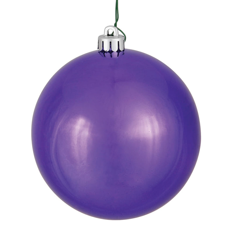 4.75" Plum Ball Assortment Pack of 4