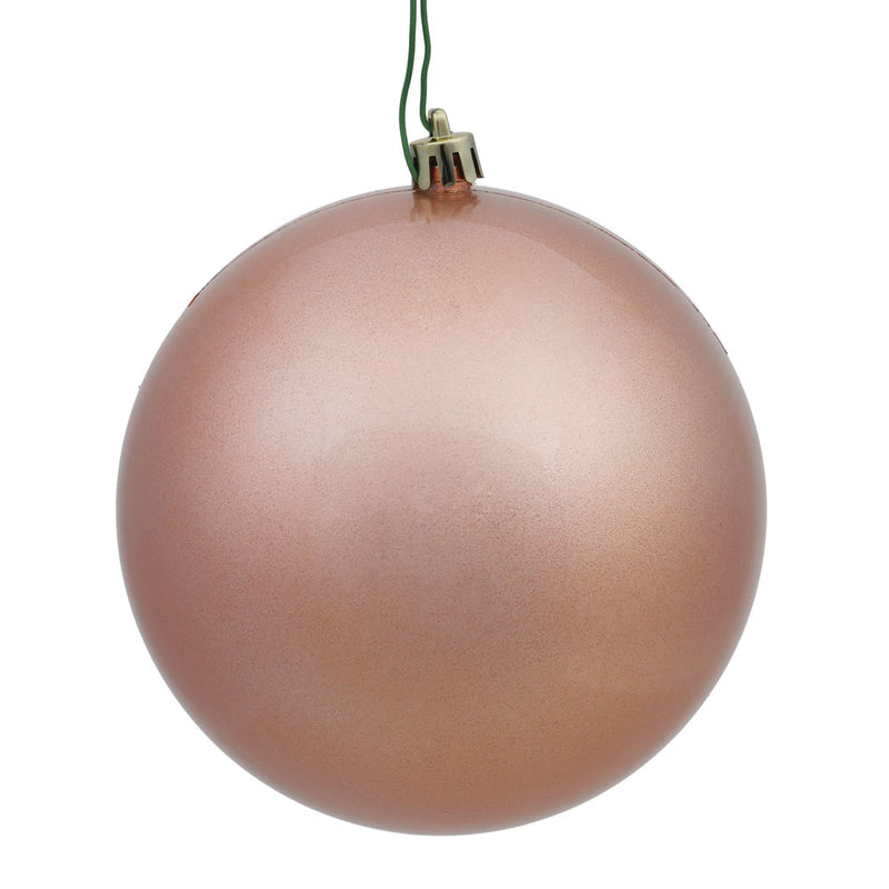 6" Rose Gold Ball UV Drilled Pack of 4