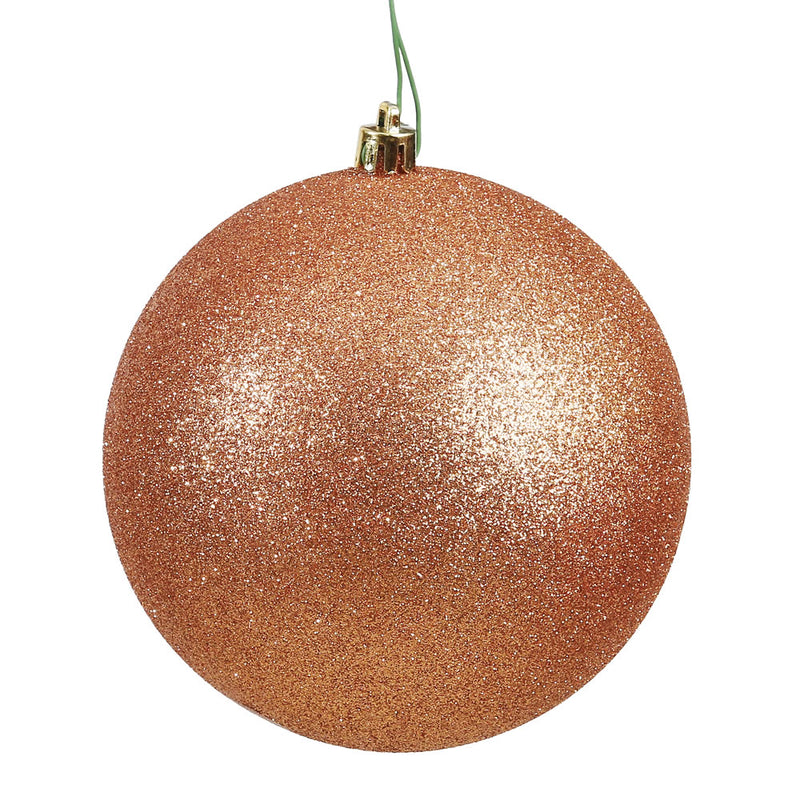 2.4" Rose Gold Ornaments. Assorted Pack of 24