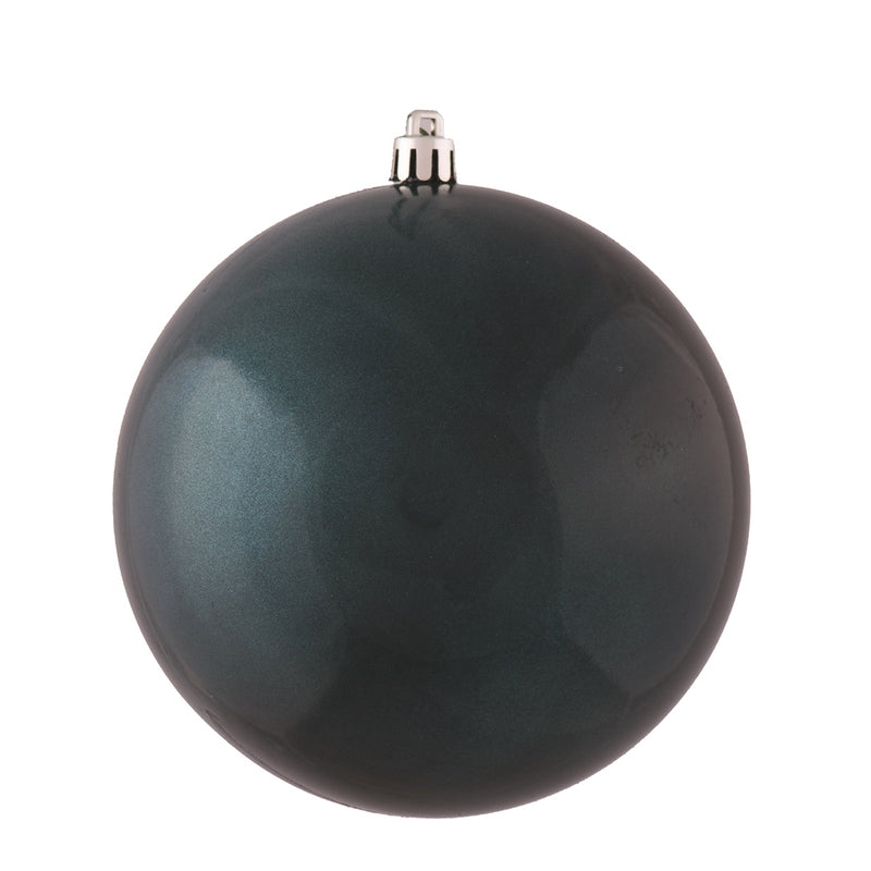 3" Sea Blue Ball Ornament. Pack of 12