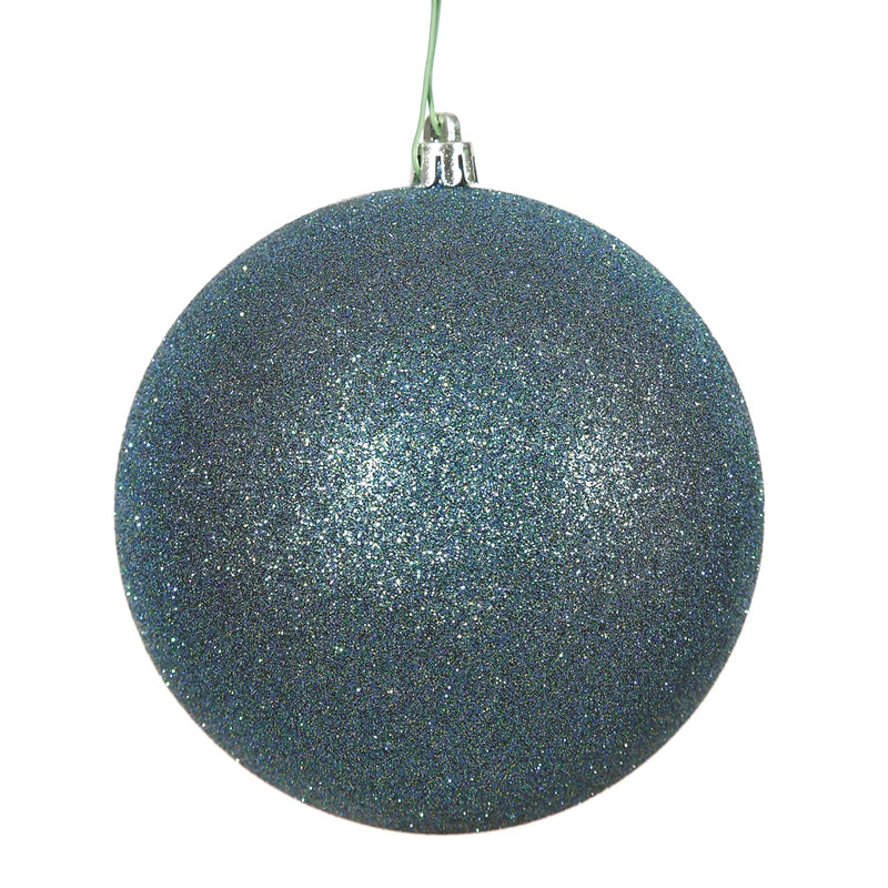 2.4" Sea Blue Ball Ornaments. Assorted Pack of 24