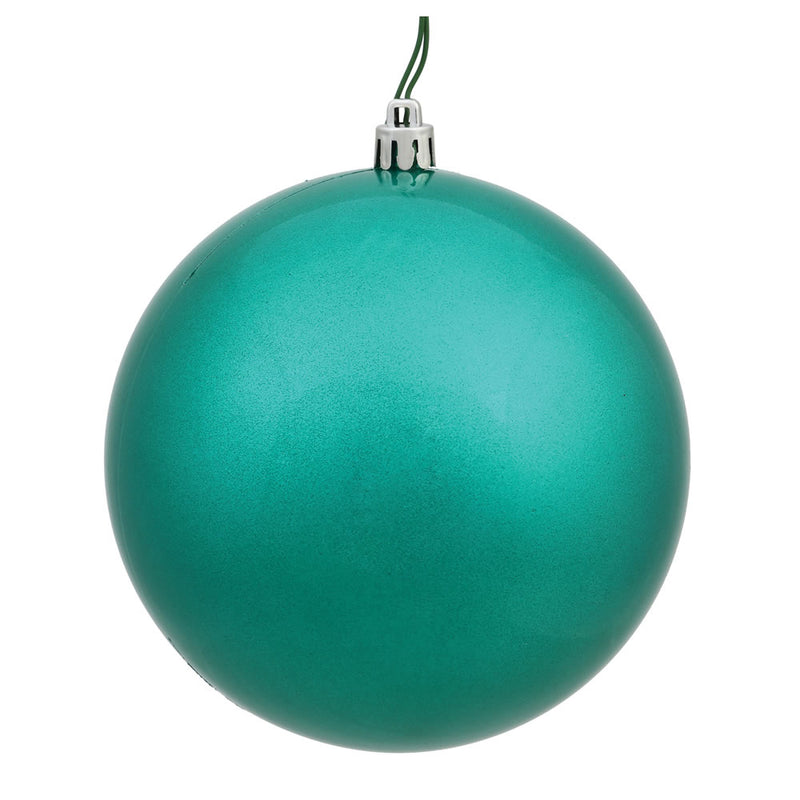 3" Teal Ball Ornament. Pack of 12