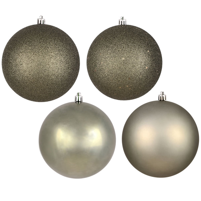 3" Wrought Iron 4-Finish Ornaments. Assorted Pack of 16