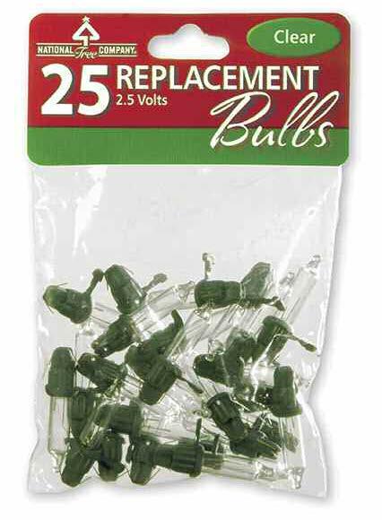 25 Clear Replacement Bulbs for 50 Light Sets