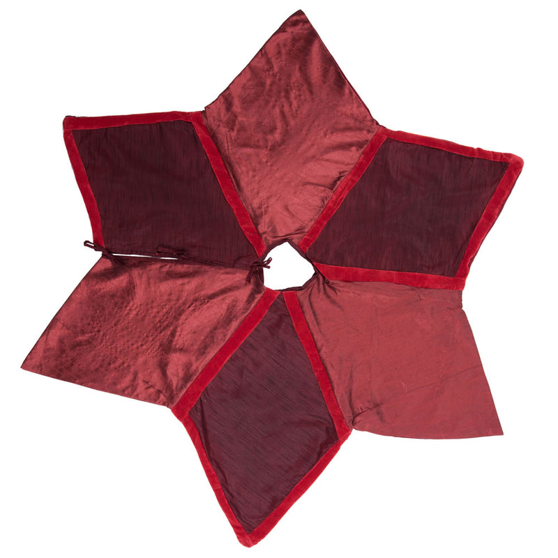 60" Burgundy Frost Tree Skirt