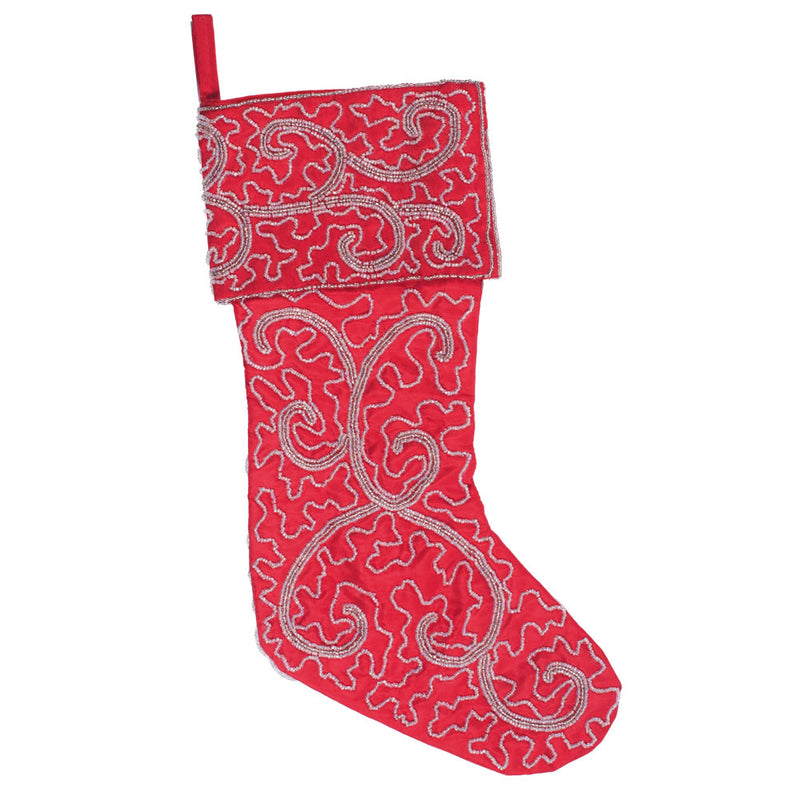 8" x 19" Filigree Scroll Stocking