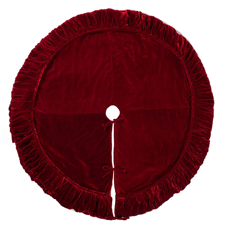 Plush Red Velvet Tree Skirt