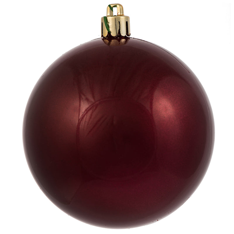 3" Berry Red Ball Ornament. Pack of 12